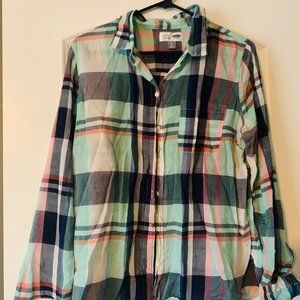 Old Navy Plaid Button Down